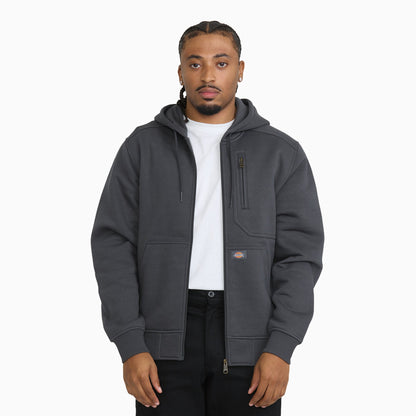 Water Repellent Heavyweight Fleece Zip-Up Hoodie - Charcoal (0CH)