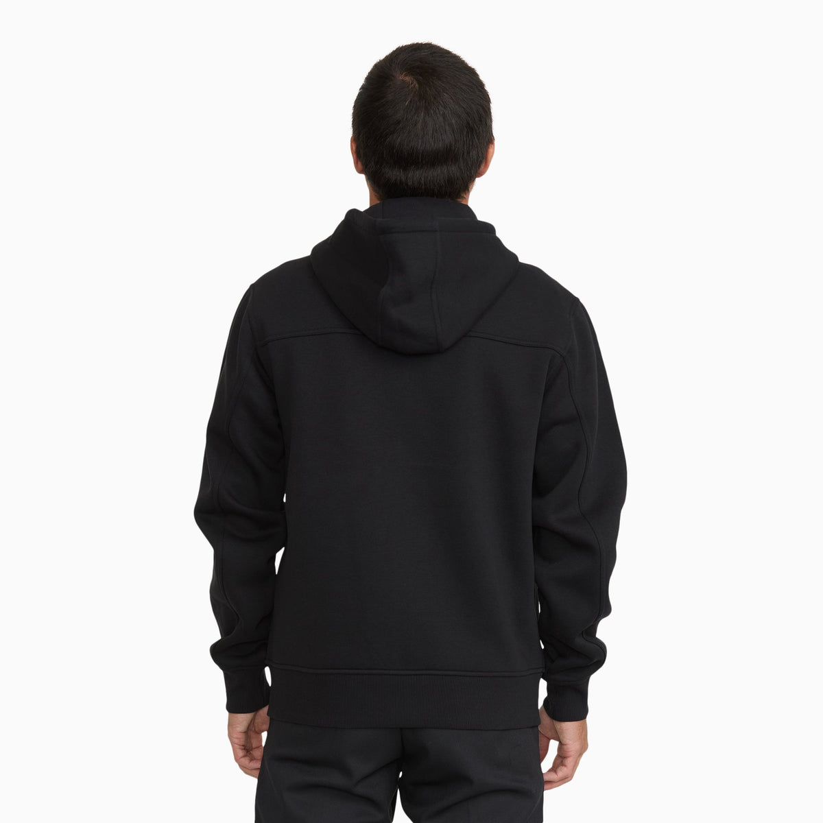 Water Repellent Heavyweight Fleece Zip-Up Hoodie - Black (BLK)