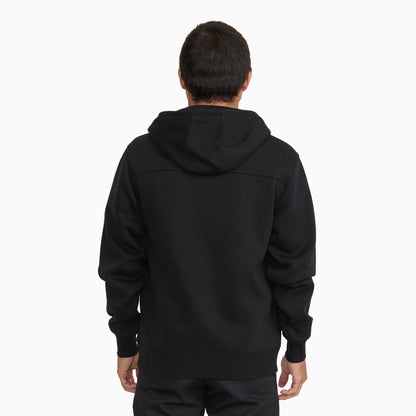 Water Repellent Heavyweight Fleece 1/4 Zip Hoodie - Black (BLK)