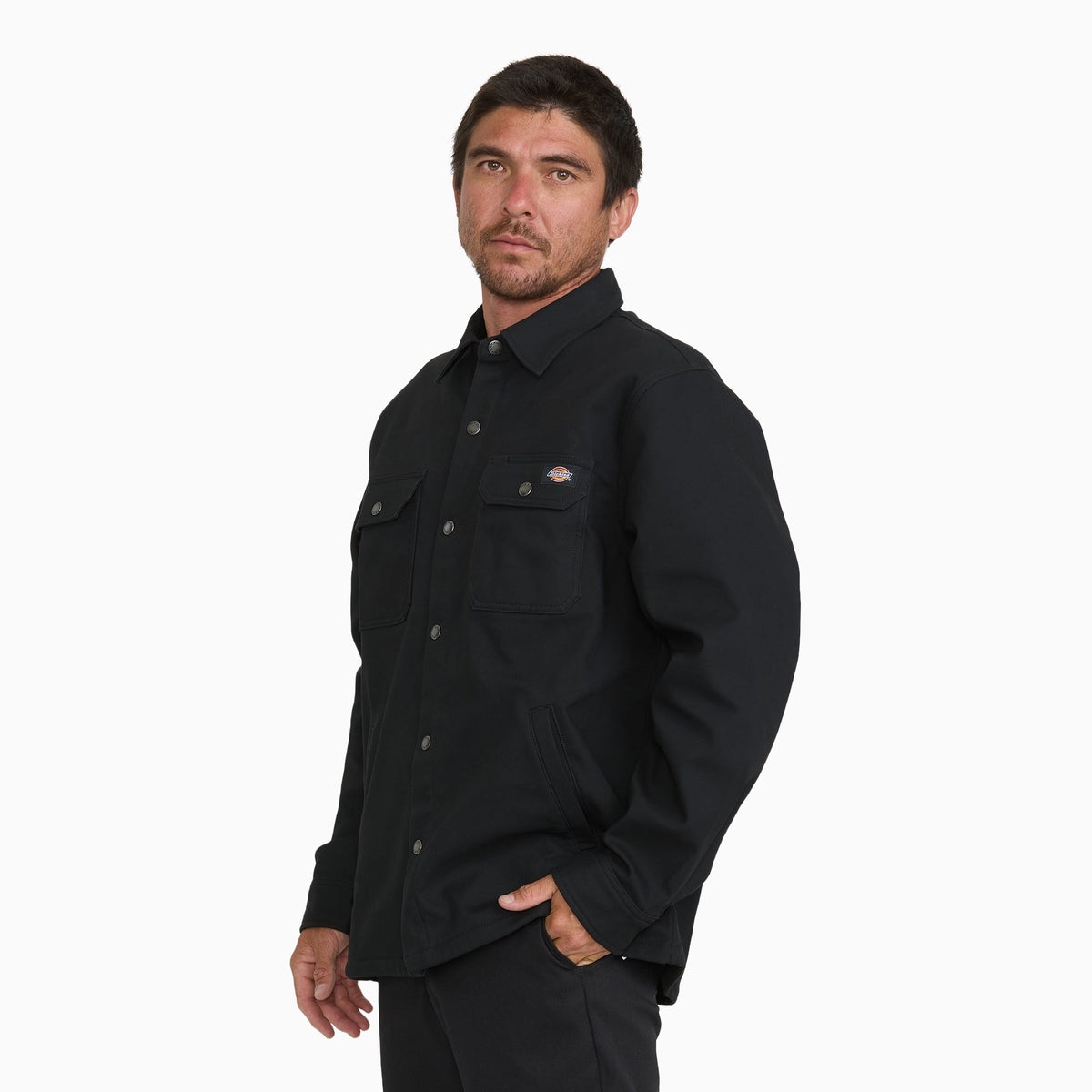 Duck Fleece Shirt Jacket - Black (BLK)