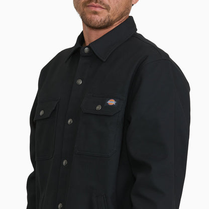 Duck Fleece Shirt Jacket - Black (BLK)