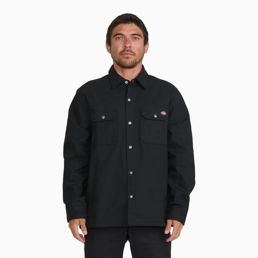 Duck Fleece Shirt Jacket - Black (BLK)